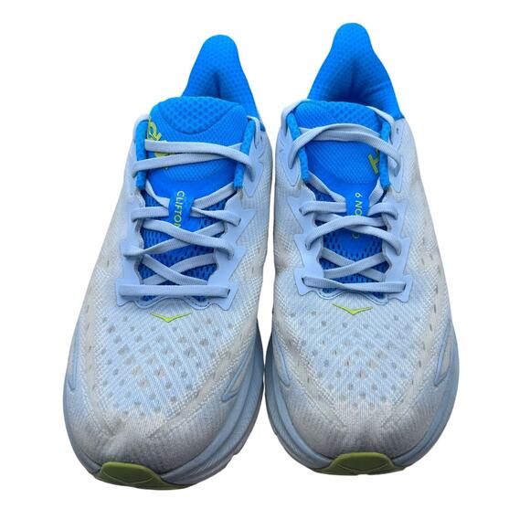 HOKA Clifton 9 Men’s 11D Running Shoes Light Blue/Blue Max Cushion - Picture 3 of 8